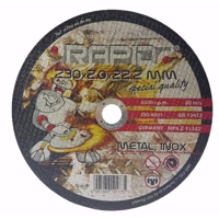 Řezný kotouč na železo 230 x 2 x 22,2 mm –  Rapid M08256
