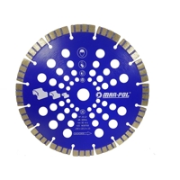 Diamantový řezný kotouč 230 mm x 22.2 mm x 10 mm fialový – MAR-POL M08768
