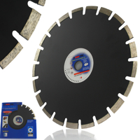 MAR-POL Řezný diamantový kotouč na asfalt – černý 350 mm x 10 mm x 25.4 mm – M08778