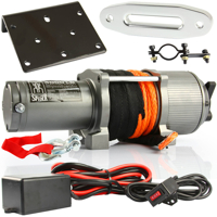 Akumulátorový lanový navíják pro ATV 12V 1814 kg Spider Winch, Syntetické lano RQ4000 MAR-POL M80800