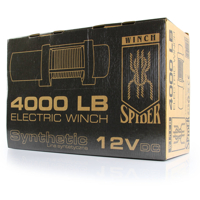 Akumulátorový lanový navíják pro ATV 12V 1814 kg Spider Winch, Syntetické lano RQ4000 MAR-POL M80800