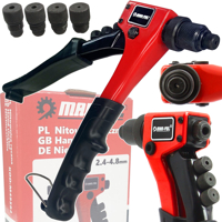Pákové nýtovací kleště pro nýty 2,4–4,8 mm – MAR-POL M49582