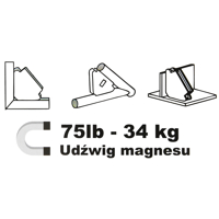Magnetický úhelník na svařování s nosností 34 kg – MAR-POL M79417