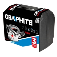 GRAPHITE Drážkovací elektrická fréza do zdiva 1320W, 125 x 22.2 mm 59G370.