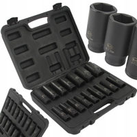 Sada 16 rázových nástrčných hlavic 1/2'', rozsah 10–32 mm – BJC M58274