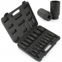 Sada 16 rázových nástrčných hlavic 1/2'', rozsah 10–32 mm – BJC M58274