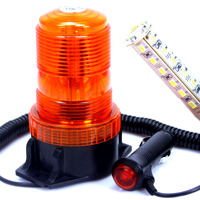 Oranžový LED výstražný maják s magnetem, 30× LED, 15 W – MAR-POL M82713