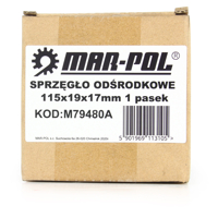 Odstředivá spojka pro spalovací motor, jednostupňová 115 × 19 × 17 mm – MAR-POL M79480A