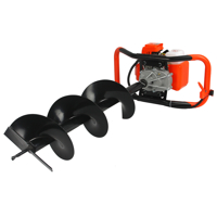 Benzinový zemní vrták pro jednoho – sada 100/150/200 mm s prodloužením, půdní vrták Demon M84000/3