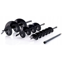 Benzinový zemní vrták pro jednoho – sada 100/150/200 mm s prodloužením, půdní vrták Demon M84000/3