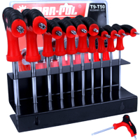 Sada 10 TORX klíčů v kovovém stojanu T9–T50 MAR-POL – M66426