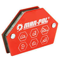 Magnetický svařovací úhelník šestihranný, nosnost 11,25 kg MAR-POL – M79412