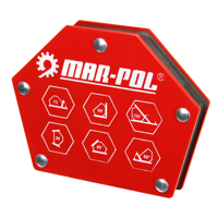 Magnetický svařovací úhelník šestihranný, nosnost 22,5 kg MAR-POL – M79413