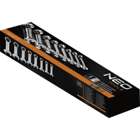 Krátké očkoploché klíče NEO Tools, rozměry 8–19 mm – 09-791
