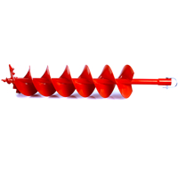 Vrták do země dvojitá spirála Ø 150 × 800 mm pro motorový zemní vrták – DEMON M83163