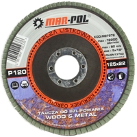 Brusný lamelový kotouč pro jemné dokončení 125 mm – P120 – MAR-POL M07978