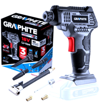 Akumulátorový ruční kompresor 18V, LCD displej GRAPHITE Energy + 58G041