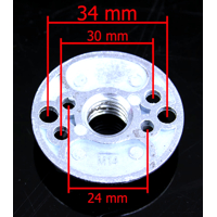 Podložka pro brusný fibrový kotouč 125 mm, kotouč unášecí pro fibrové kotouče MAR-POL M08495