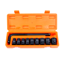Sada nástrčných klíčů 10 ks, šestihranné 10–24 mm, 1/2'' – MAR-POL M58235