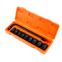 Sada nástrčných klíčů 10 ks, šestihranné 10–24 mm, 1/2'' – MAR-POL M58235