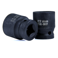 Sada nástrčných klíčů 10 ks, šestihranné 10–24 mm, 1/2'' – MAR-POL M58235
