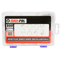 Profesionální sada 800 sponek pro svářečku plastů – MAR-POL M66555