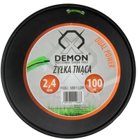 Strunová žací šňůra s ocelovým lankem, 2,4 mm x 100 m, hvězdicový tvar – DEMON M84108