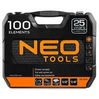 Profesionální sada nářadí v kufru, 100 dílů – NEO Tools 08-920