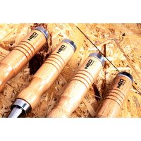 Sada 4 truhlářských dlát (6, 12, 18, 24 mm) s dřevěnou rukojetí – NEO Tools 37-800