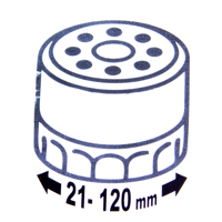 Řetězový klíč pro demontáž olejových filtrů 1/2'', rozsah 21–120 mm – MAR-POL M57603