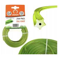 Žací struna pro křovinořezy 2.4 mm x 15 m zesílená lankem Demon M84102