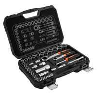 Sada nástrčných klíčů 1/4'' + 3/8'' 46 dílná NEO TOOLS 10-019