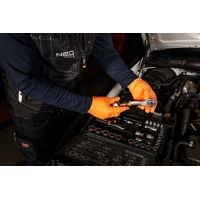 Sada nástrčných klíčů 1/4'' + 3/8'' 46 dílná NEO TOOLS 10-019