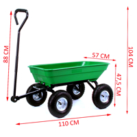 Zahradní přívěsný přepravní vozík 120 kg – Mar-Pol M85265