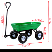 Zahradní přívěsný přepravní vozík 120 kg – Mar-Pol M85265