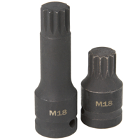 Sada nástrčných klíčů SPLINE 1/2'' M14, M16, M18 – 6 ks, MAR-POL M66417