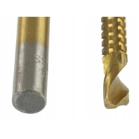 Sada 6 vrtáků – 3 stupňové (4–12, 4–20, 4–30 mm) + 3 frézovací (3, 6, 8 mm), M22295