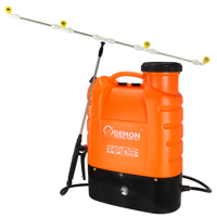 Zádový postřikovač DEMON 16 l – akumulátorový, oranžový model M80203
