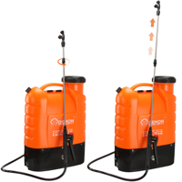 Zádový postřikovač DEMON 16 l – akumulátorový, oranžový model M80203