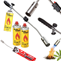 Plynový vypalovač plevele + 3 plynové kartuše – MAR-POL M78375