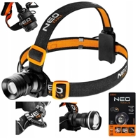 Čelovka 200 lum, zoom, CREE XPE, 3x AAA NEO Tools 99-201