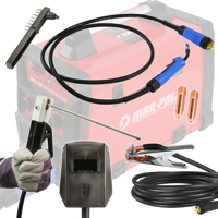 Svařovací invertorový poloautomat CO2 - MIG/MAG, MMA, TIG 30-250 A 230 V M79367